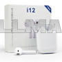 Беспроводные сенсорные наушники i12 TWS White